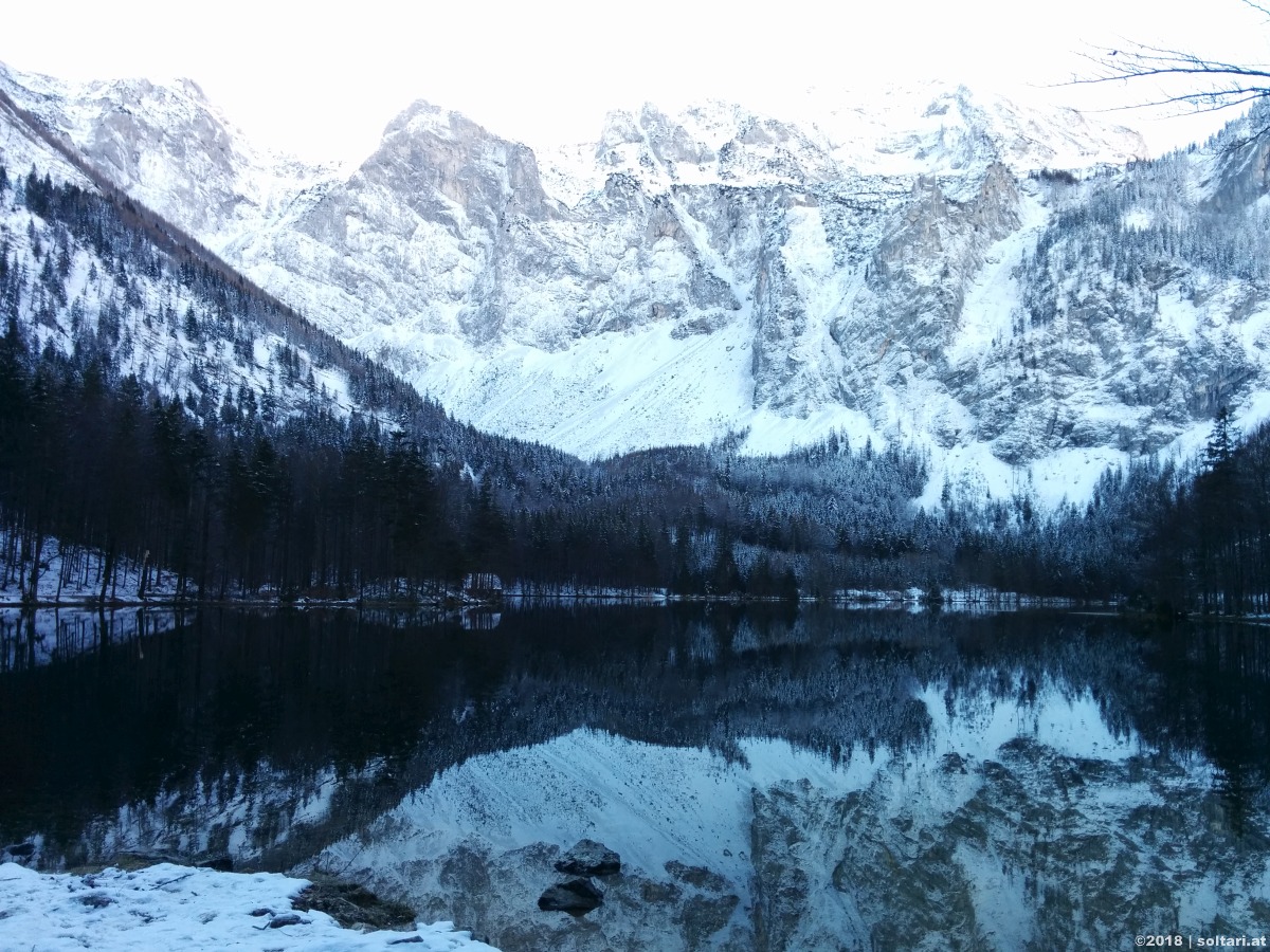 Die Langbathseen im Schnee