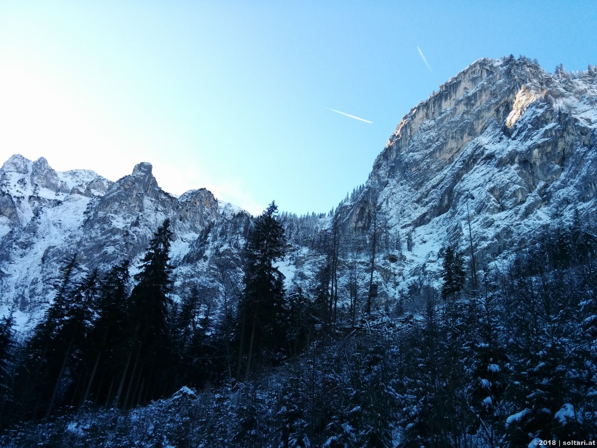 Die Langbathseen im Schnee